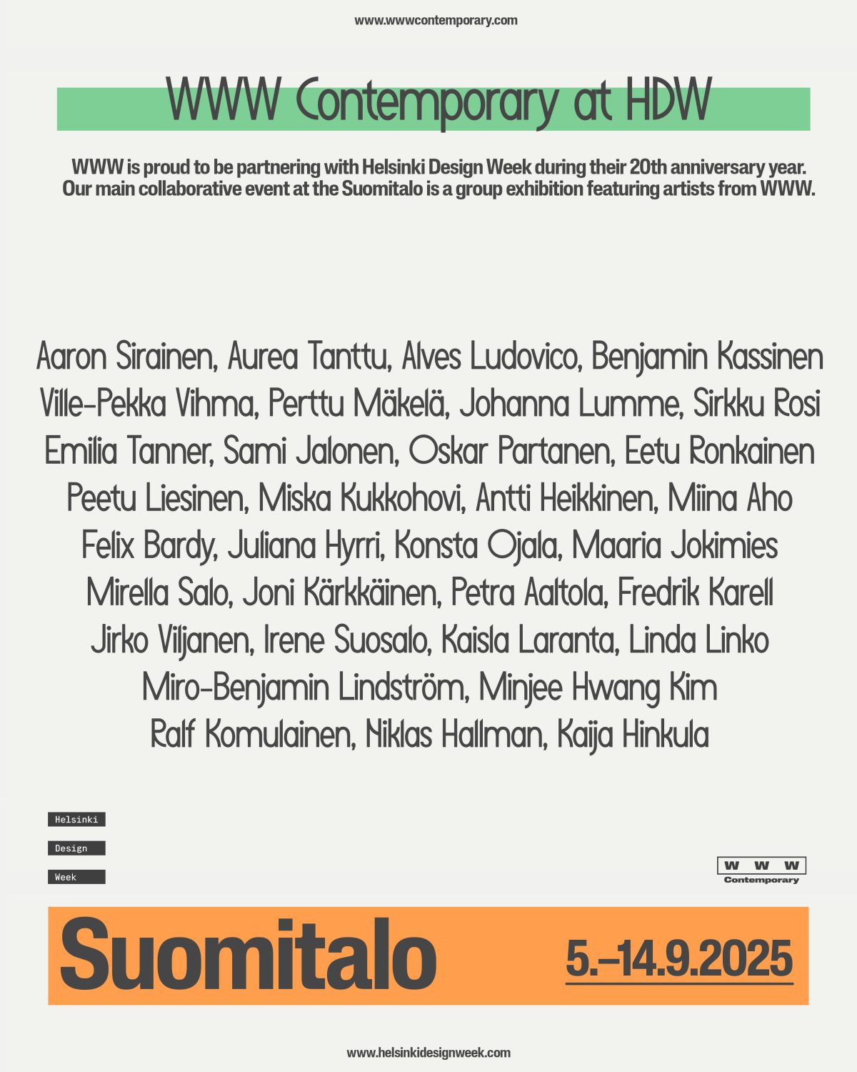 WWW Contemporary / Helsinki Design Week